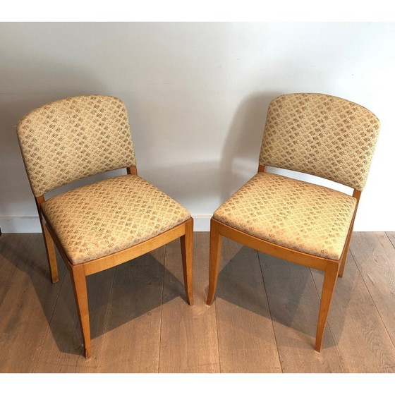 Image 1 of Pair of vintage Art Deco chairs in Sycamore, 1930