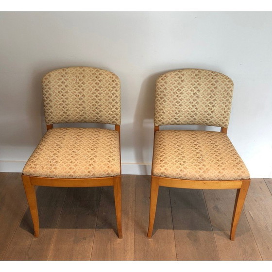 Image 1 of Pair of vintage Art Deco chairs in Sycamore, 1930