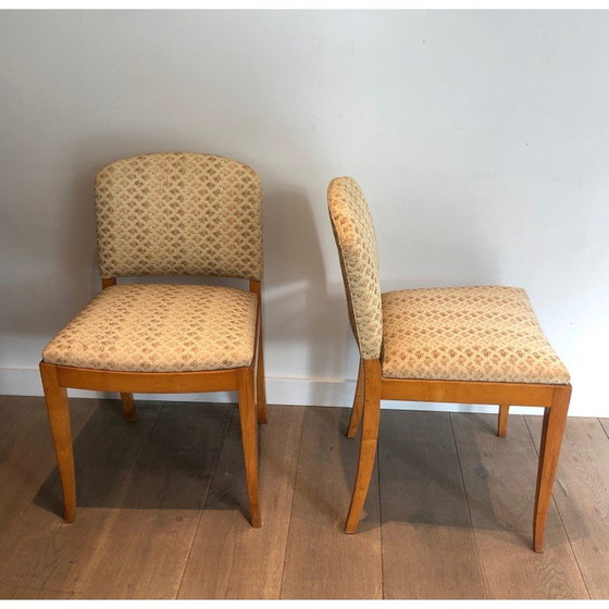 Image 1 of Pair of vintage Art Deco chairs in Sycamore, 1930
