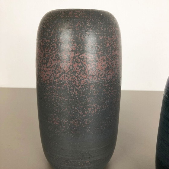 Image 1 of Coppia di vasi vintage in ceramica da studio di Piet Knepper per Mobach, Paesi Bassi, 1970