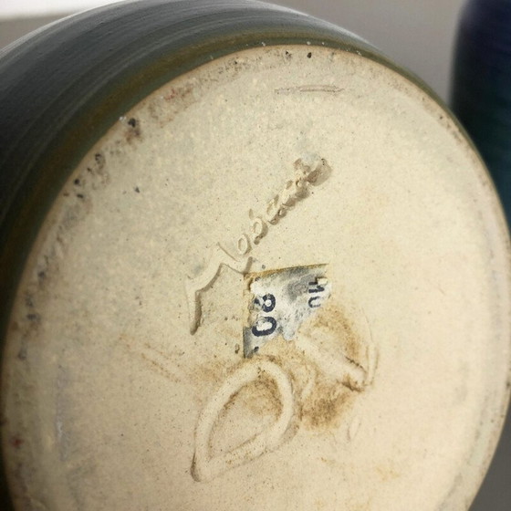 Image 1 of Coppia di vasi vintage in ceramica da studio di Piet Knepper per Mobach, Paesi Bassi, 1970