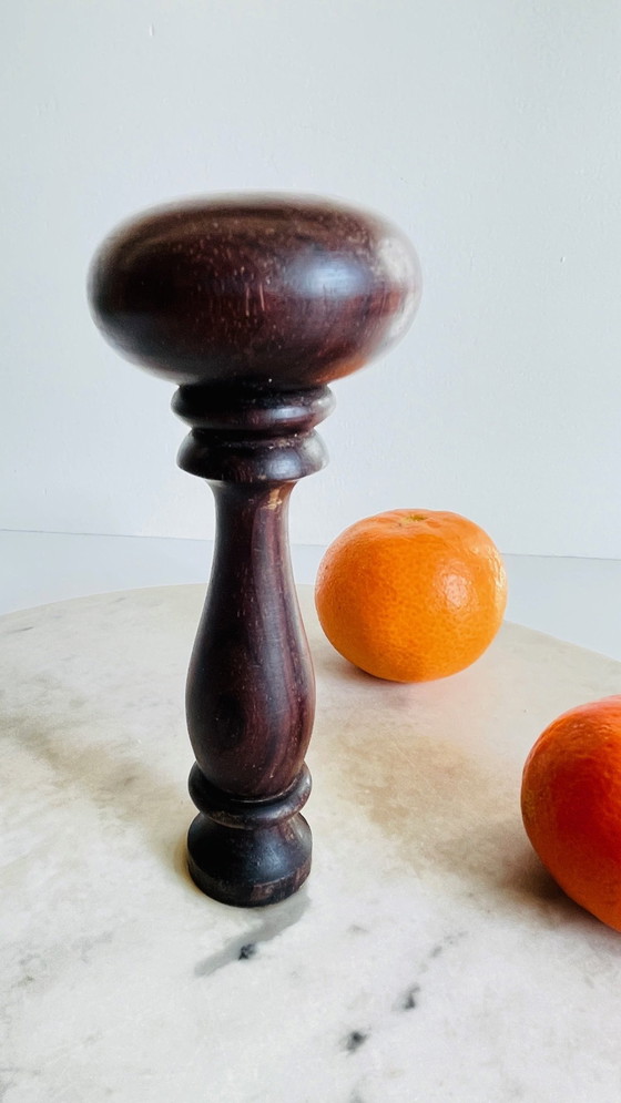 Image 1 of Tagliere per formaggi in marmo e legno d'epoca