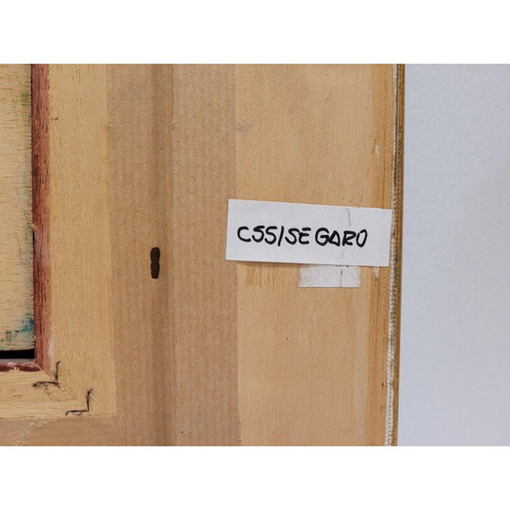 Image 1 of Dipinto vintage "Ritratto di paesaggio costiero calmo" di Damián Segarra Codina, 1936