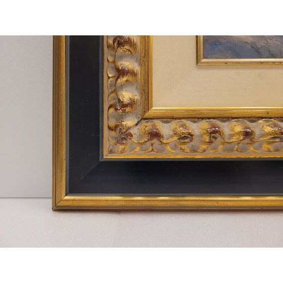 Image 1 of Dipinto vintage "Ritratto di paesaggio costiero calmo" di Damián Segarra Codina, 1936