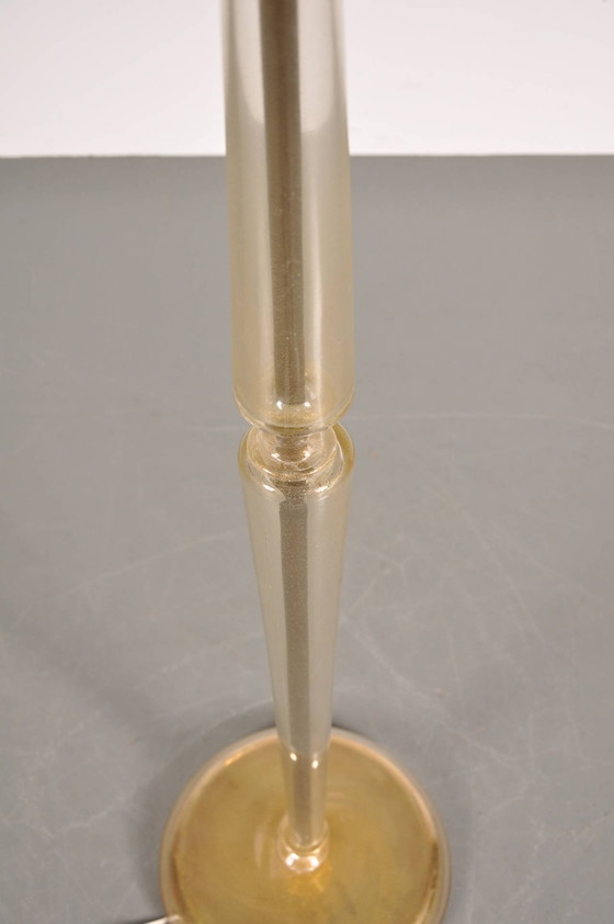 Image 1 of 1940s Murano Glass Floor Lamp in the Manner of Barovier e Toso