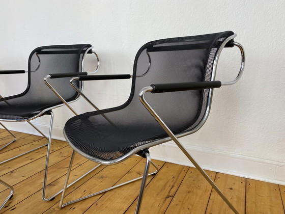 Image 1 of Set of 4 Penelope chairs by Charles Pollock for Anomina Castelli