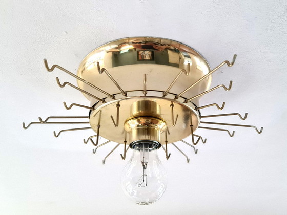 Image 1 of Doria Leuchten - 1960s - Ceiling Lamp - 30 Glass Shades - Germany