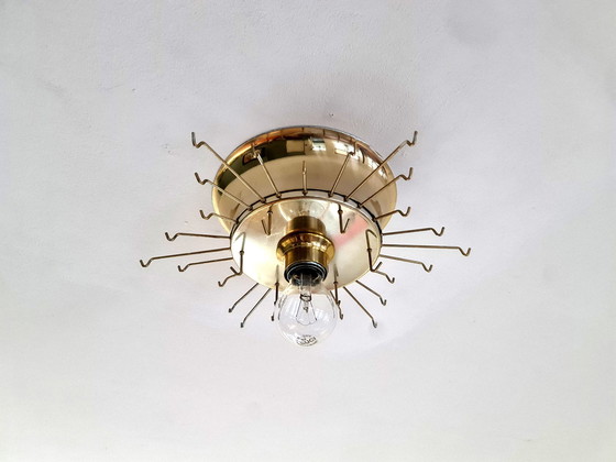 Image 1 of Doria Leuchten - 1960s - Ceiling Lamp - 30 Glass Shades - Germany