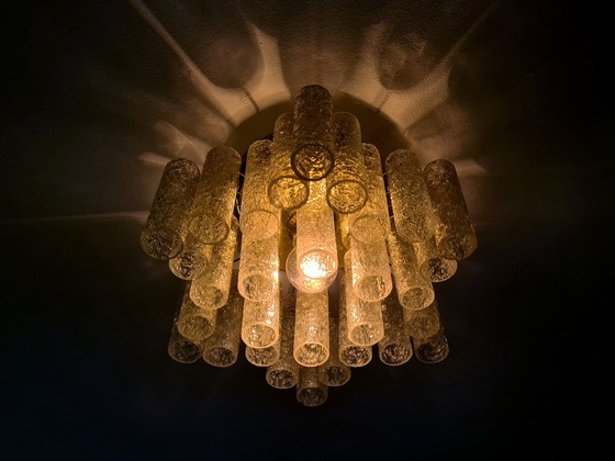 Image 1 of Doria Leuchten - 1960s - Ceiling Lamp - 30 Glass Shades - Germany