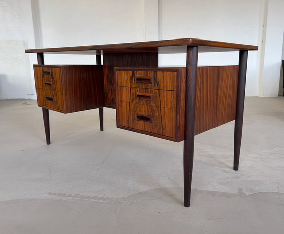 Image 1 of Danish Rosewood Executive Desk