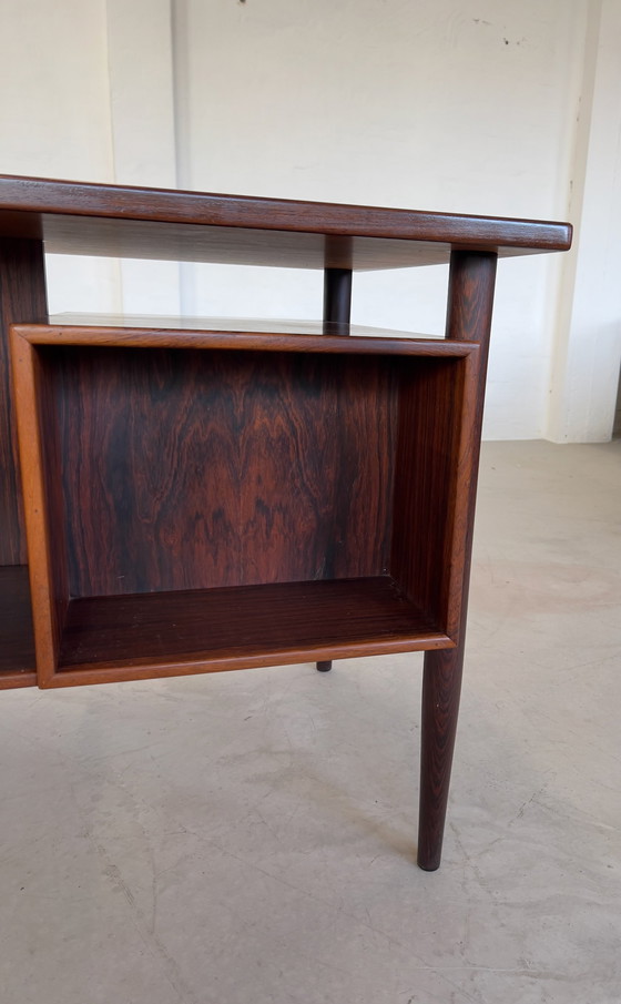 Image 1 of Danish Rosewood Executive Desk