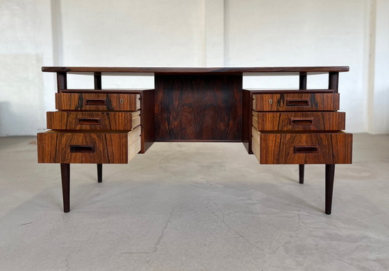 Image 1 of Danish Rosewood Executive Desk