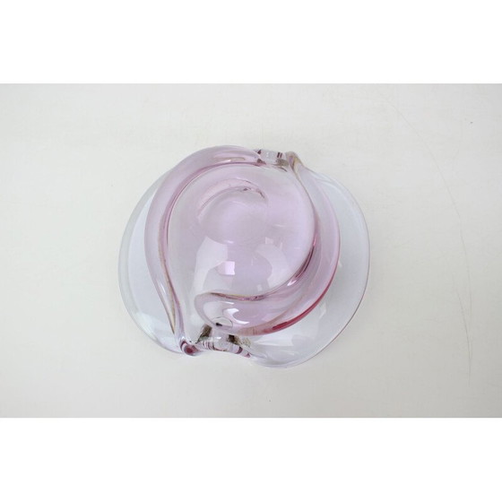 Image 1 of Vintage glass ashtray from Zelezno Borske Sklo, Czechoslovakia 1960