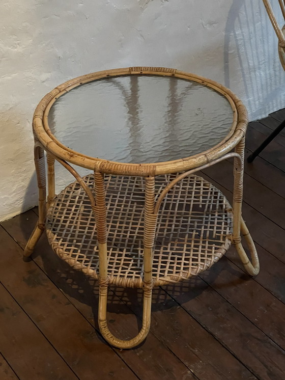 Image 1 of Rattan Lounges With Table