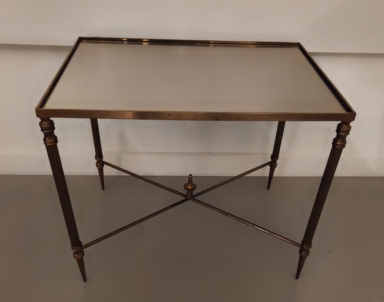 Image 1 of Neo Classic Brass French Nesting Tables.