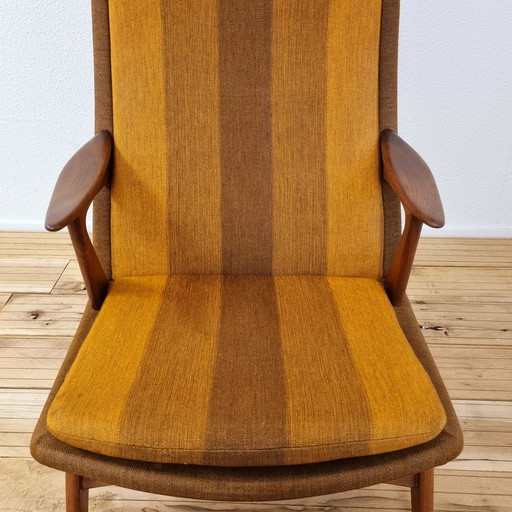 Chaise Satelitte à dossier haut de Karl Edvard Korseth, Norvège, années 1950