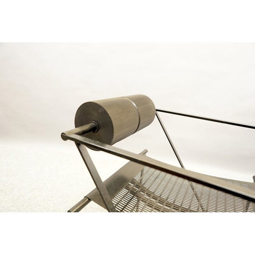 Vintage metal side chair by Mario Botta for Alias, Switzerland 1989