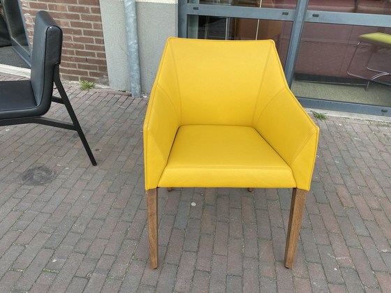 Image 1 of Leolux Pyrite chair Yellow leather