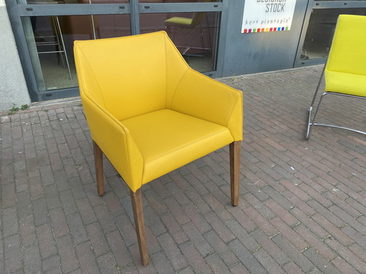 Leolux Pyrite chair Yellow leather