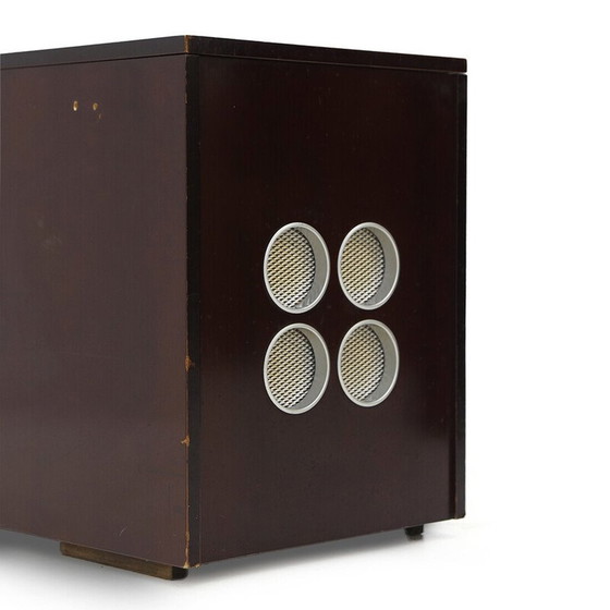 Image 1 of Coppia di mobili vintage con bar e giradischi stereo, anni '60