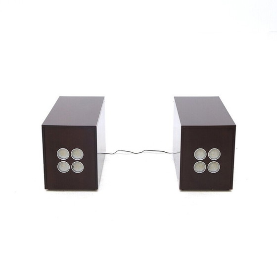 Image 1 of Coppia di mobili vintage con bar e giradischi stereo, anni '60