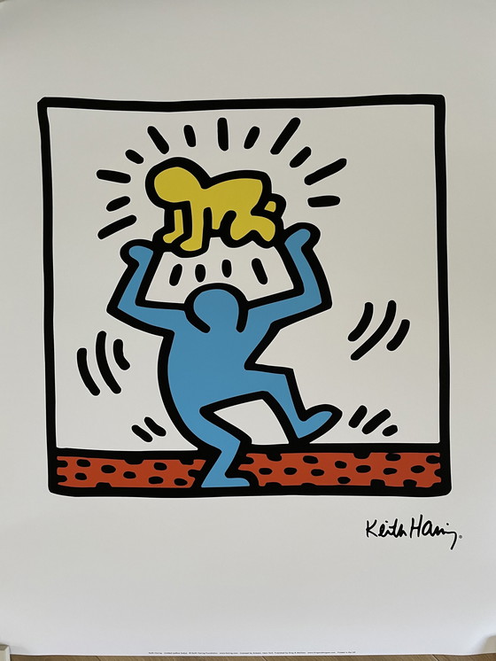 Image 1 of Keith Haring, Untitled Yellow Baby, copyright Keith Haring foundation, licensed by Alterstar NY, printed in the U.K