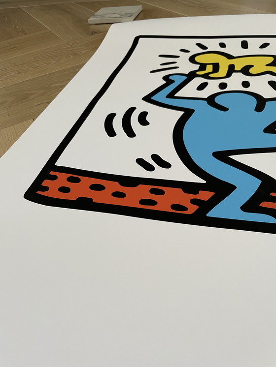 Image 1 of Keith Haring, Untitled Yellow Baby, copyright Keith Haring foundation, licensed by Alterstar NY, printed in the U.K