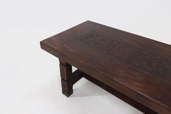 Image 1 of Antique Solid Tropical Wooden Dining Table 