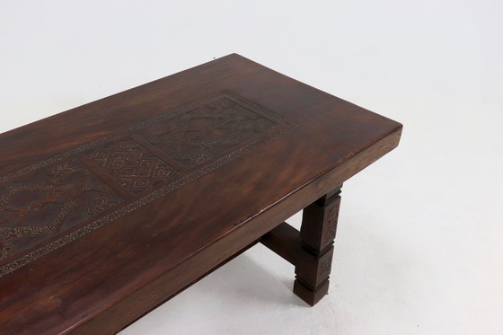 Image 1 of Antique Solid Tropical Wooden Dining Table 