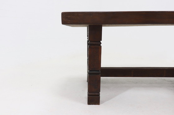 Image 1 of Antique Solid Tropical Wooden Dining Table 