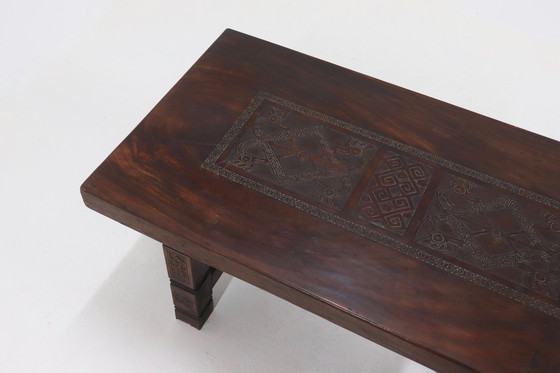 Image 1 of Antique Solid Tropical Wooden Dining Table 