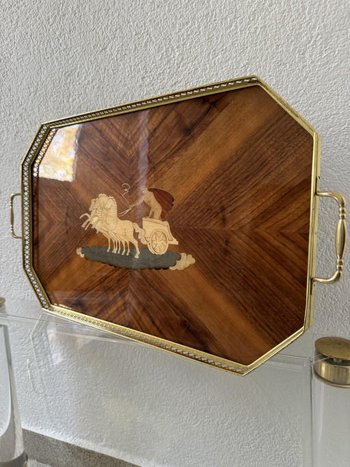 Inlaid tray 60s