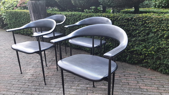 Image 1 of 4x Fasem Chairs By Vigni & Gualtierotti.