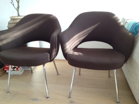 Image 1 of 2x Knoll model 71 armchair - fixer upper