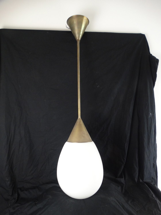 Image 1 of School lamp on brass rod!