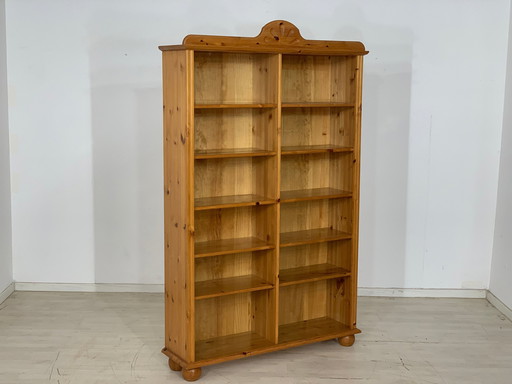 Pine wood shelf bookcase cabinet bookcase vintage