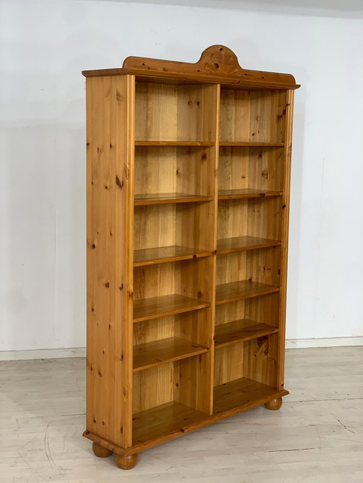 Pine wood shelf bookcase cabinet bookcase vintage