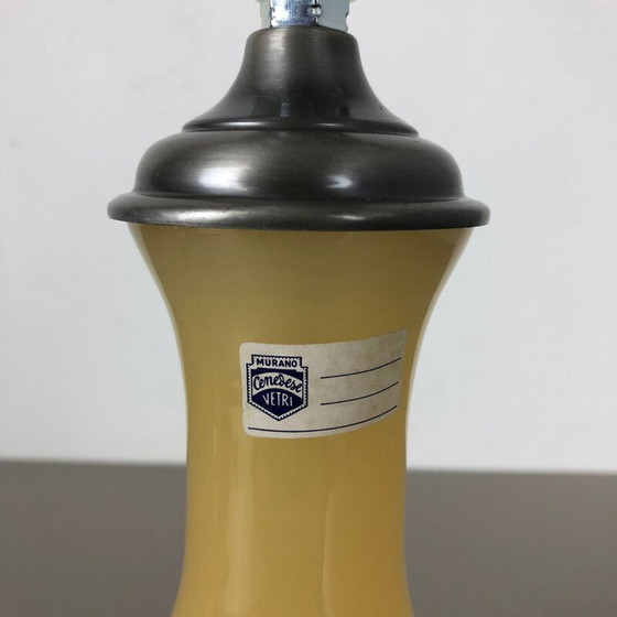 Image 1 of Vintage Murano glass and metal table lamp by Cenedese Vetri, Italy 1960