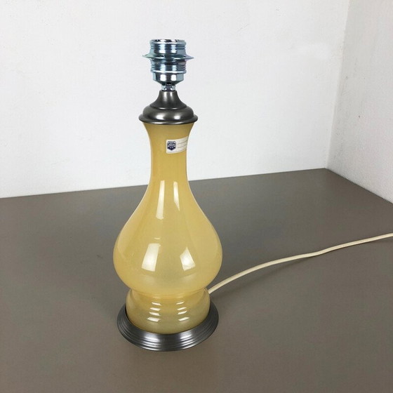 Image 1 of Vintage Murano glass and metal table lamp by Cenedese Vetri, Italy 1960