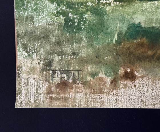 Image 1 of Watercolor Landscape. - Eugene Eechaut (1928-2019)