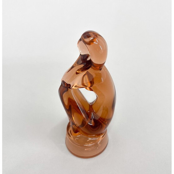 Image 1 of Vintage glass sculpture by Jitka Forejtova for Rudolfova Hut, 1950