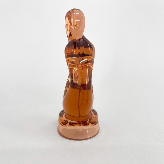 Image 1 of Vintage glass sculpture by Jitka Forejtova for Rudolfova Hut, 1950