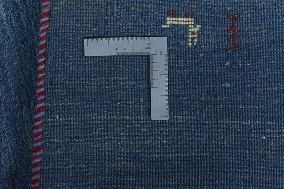 Image 1 of Gabbeh Loribaft annodato a mano – 200 x 147 cm - Blu