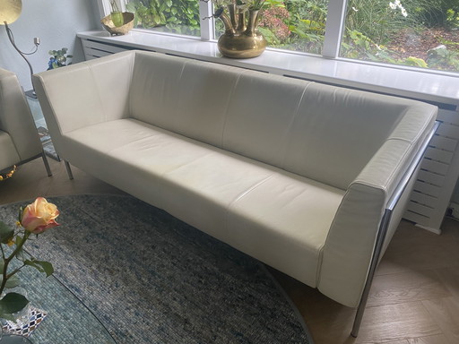 2X Harvink Leather Design Sofas