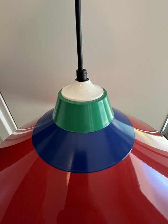 Image 1 of Lampe suspendue W.L.P. Design Rouge-Bleu-Vert