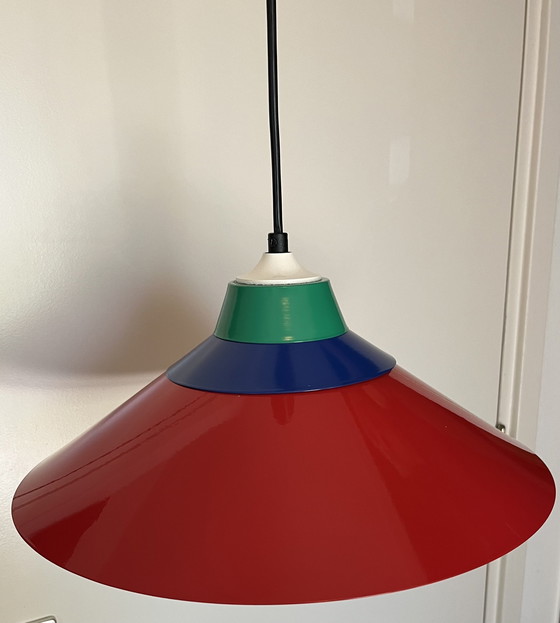 Image 1 of Lampe suspendue W.L.P. Design Rouge-Bleu-Vert