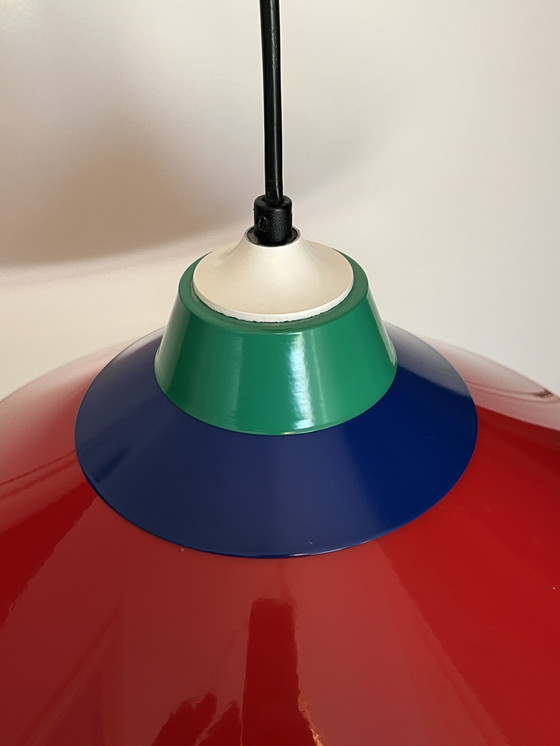 Image 1 of Lampe suspendue W.L.P. Design Rouge-Bleu-Vert