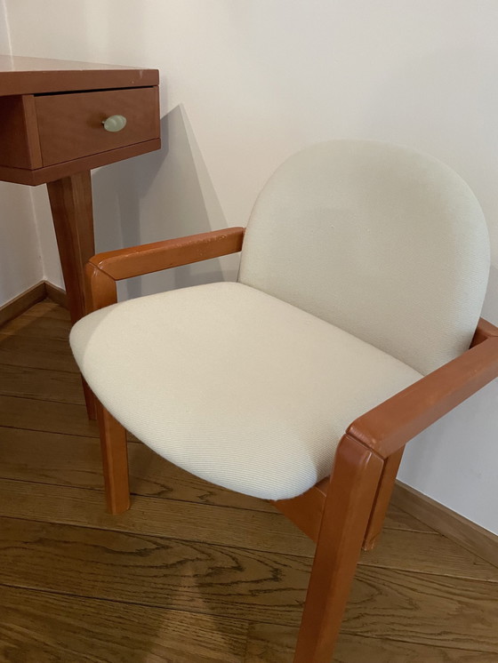 Image 1 of Jan des Bouvrie Cherry Dressing Table With Chair And Mirror