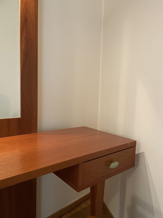 Image 1 of Jan des Bouvrie Cherry Dressing Table With Chair And Mirror