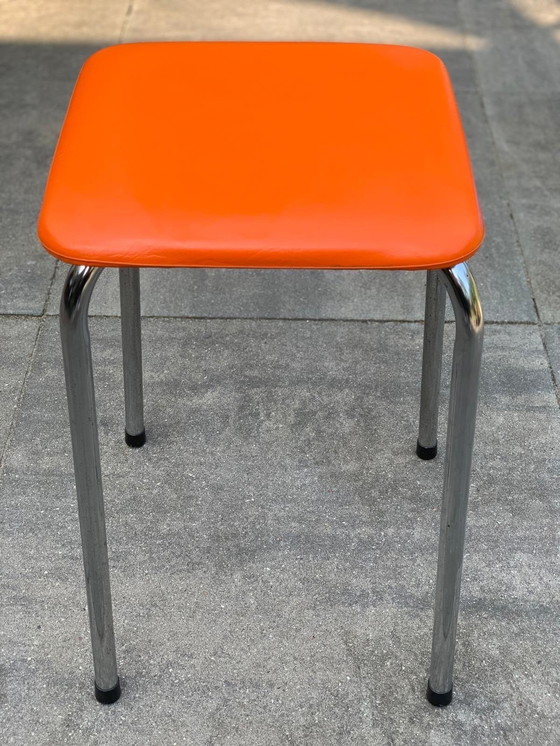 Image 1 of Mid - Century Soudexvinyl Stool.